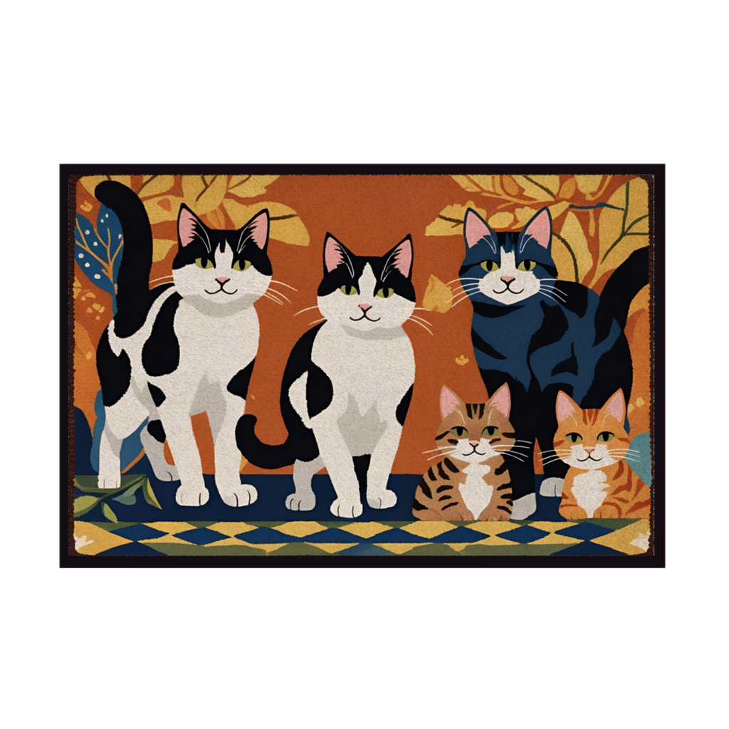 Fußmatte mit Gummirand back 1