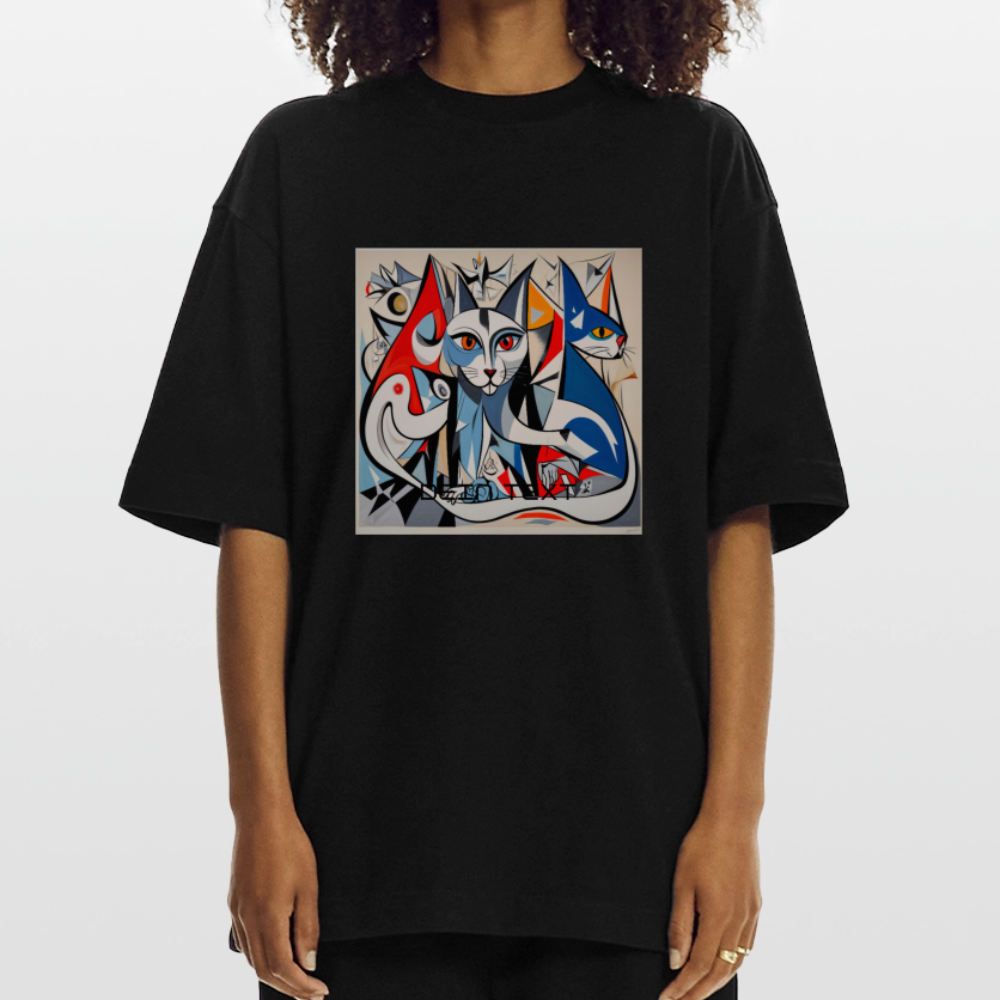 Heavyweight Oversized Organic T-Shirt Made in EU - SOLID BLACK