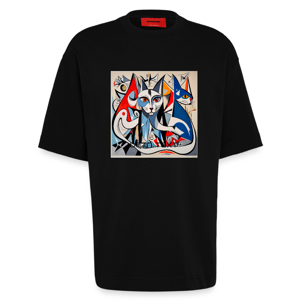 Heavyweight Oversized Organic T-Shirt Made in EU - SOLID BLACK