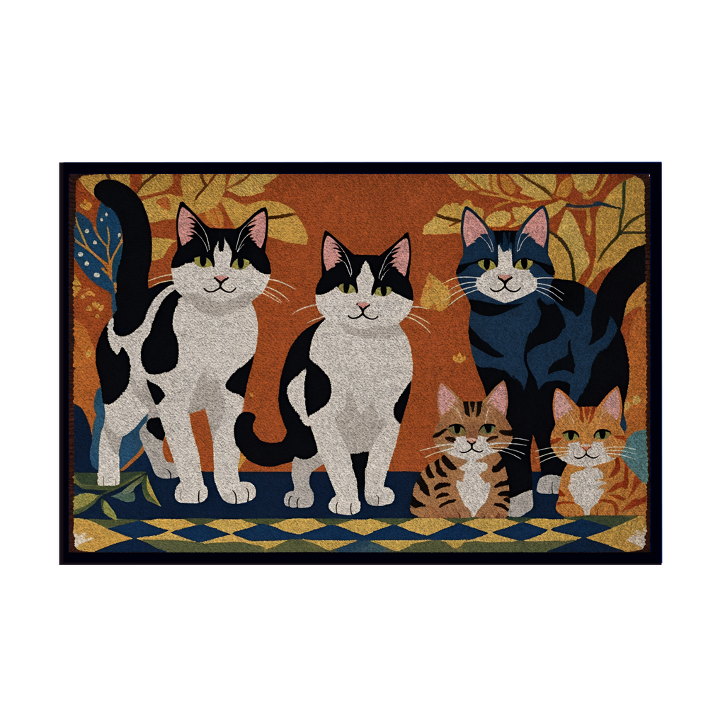 Fußmatte mit Gummirand back 1